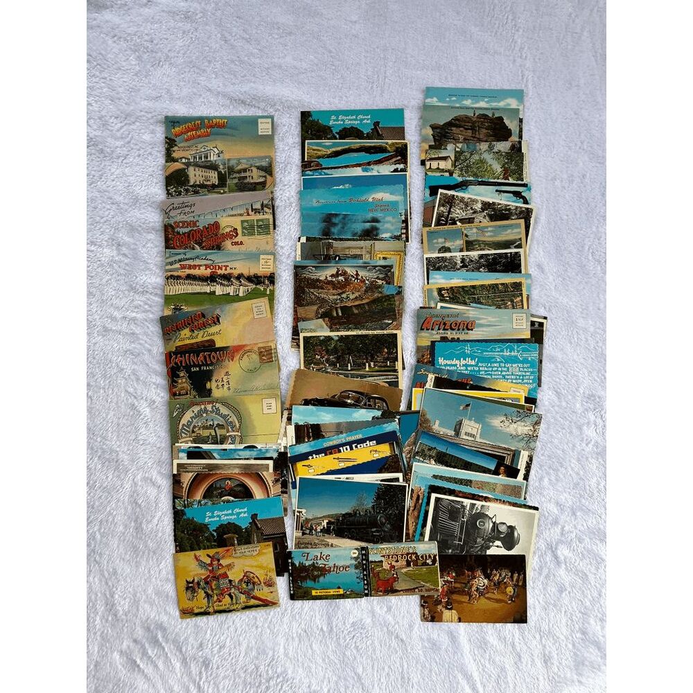 Vintage Postcard Lot 90-100 Postcards 1950-60's & More, Mostly New, States